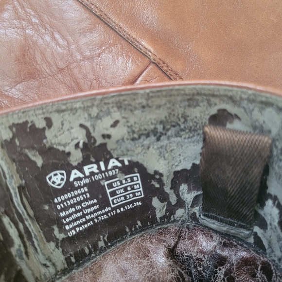 ARIAT Tall Riding Cowboy Boots - Picture 12 of 16